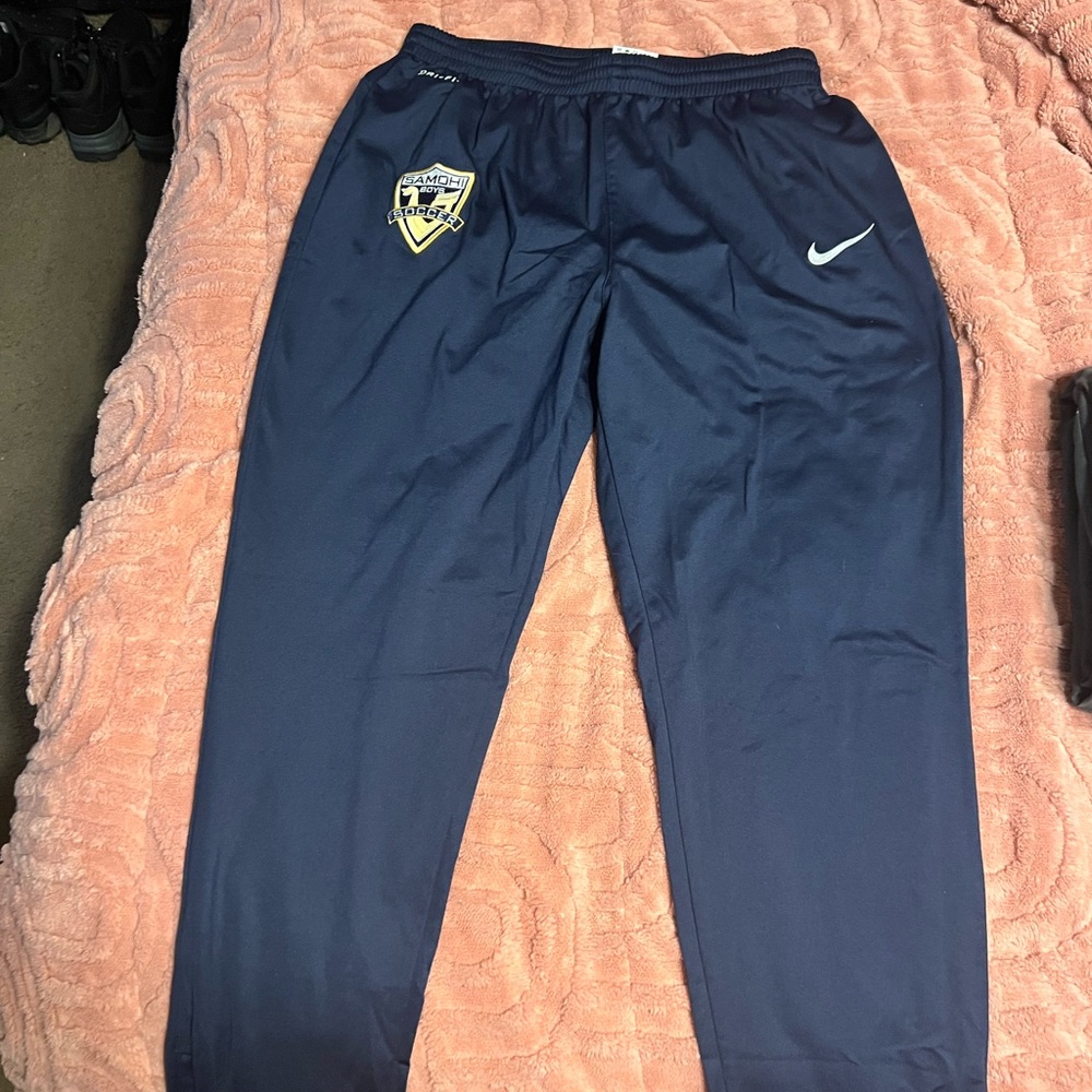 Nike Navy Blue Joggers with Crest